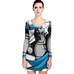 Sword Knight Fictional Character Legionary Warrior Long Sleeve Velvet Bodycon Dress by danenraven