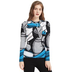 Sword Knight Fictional Character Legionary Warrior Women s Long Sleeve Rash Guard by danenraven