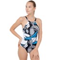 Sword Knight Fictional Character Legionary Warrior High Neck One Piece Swimsuit View1