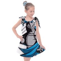 Sword Knight Fictional Character Legionary Warrior Kids  Tie Up Tunic Dress by danenraven