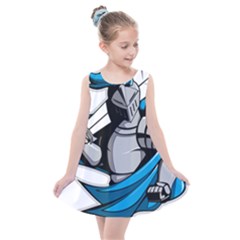 Sword Knight Fictional Character Legionary Warrior Kids  Summer Dress by danenraven