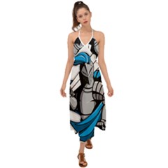 Sword Knight Fictional Character Legionary Warrior Halter Tie Back Dress  by danenraven