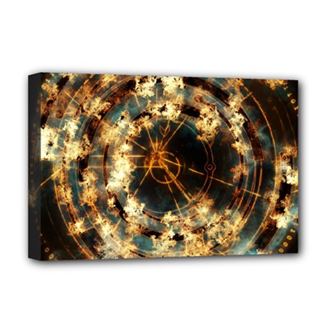 Science Fiction Background Fantasy Deluxe Canvas 18  X 12  (stretched) by danenraven