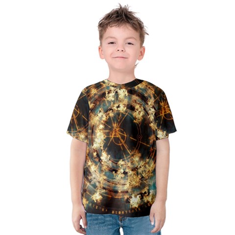 Science Fiction Background Fantasy Kids  Cotton Tee by danenraven