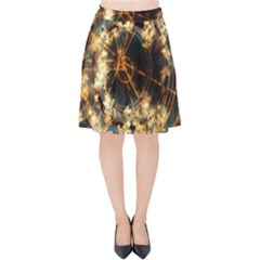 Science Fiction Background Fantasy Velvet High Waist Skirt by danenraven