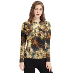 Science Fiction Background Fantasy Women s Long Sleeve Rash Guard by danenraven