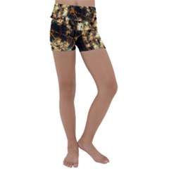 Science Fiction Background Fantasy Kids  Lightweight Velour Yoga Shorts