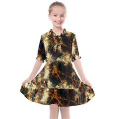 Science Fiction Background Fantasy Kids  All Frills Chiffon Dress by danenraven