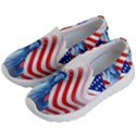 Statue Of Liberty And Usa Flag Art Kids Lightweight Slip Ons View2