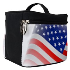 Statue Of Liberty And Usa Flag Art Make Up Travel Bag (small) by danenraven