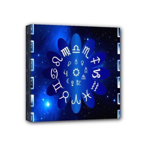 Astrology Horoscopes Constellation Mini Canvas 4  X 4  (stretched) by danenraven