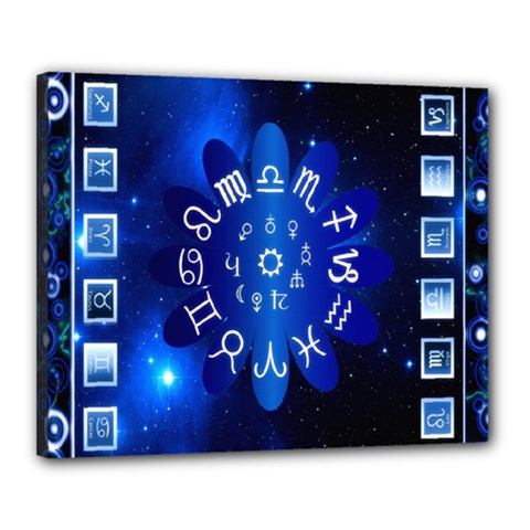 Astrology Horoscopes Constellation Canvas 20  X 16  (stretched) by danenraven