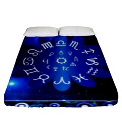 Astrology Horoscopes Constellation Fitted Sheet (king Size) by danenraven