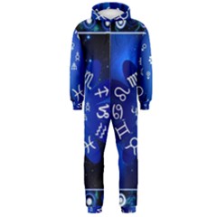 Astrology Horoscopes Constellation Hooded Jumpsuit (men) by danenraven