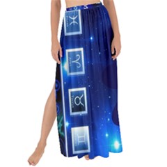 Astrology Horoscopes Constellation Maxi Chiffon Tie-up Sarong by danenraven