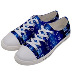 Astrology Horoscopes Constellation Women s Low Top Canvas Sneakers by danenraven