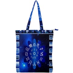 Astrology Horoscopes Constellation Double Zip Up Tote Bag by danenraven