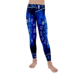 Astrology Horoscopes Constellation Kids  Lightweight Velour Leggings by danenraven