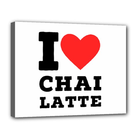 I Love Chai Latte Canvas 14  X 11  (stretched) by ilovewhateva