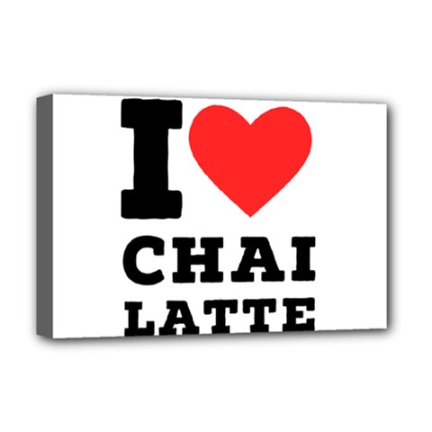 I Love Chai Latte Deluxe Canvas 18  X 12  (stretched) by ilovewhateva