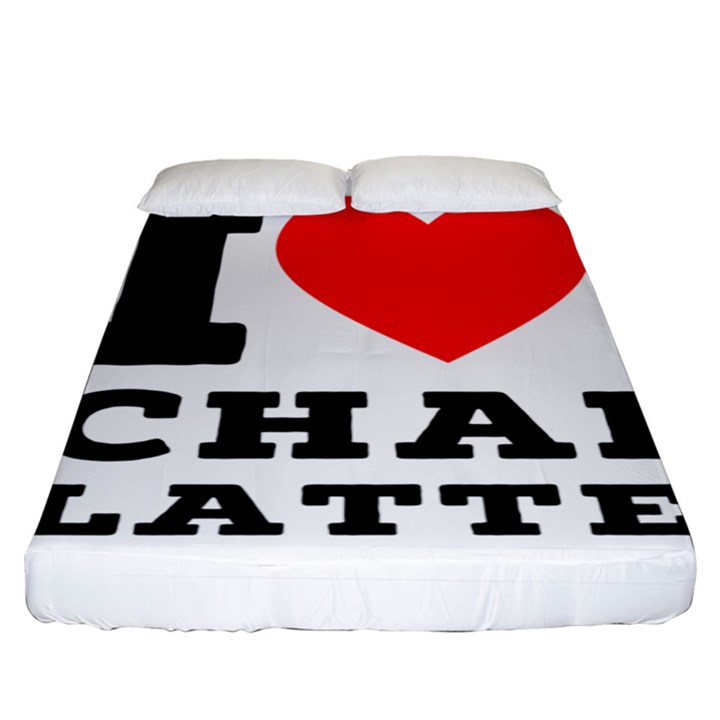 I love chai latte Fitted Sheet (King Size)