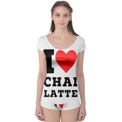 I Love Chai Latte Boyleg Leotard  by ilovewhateva