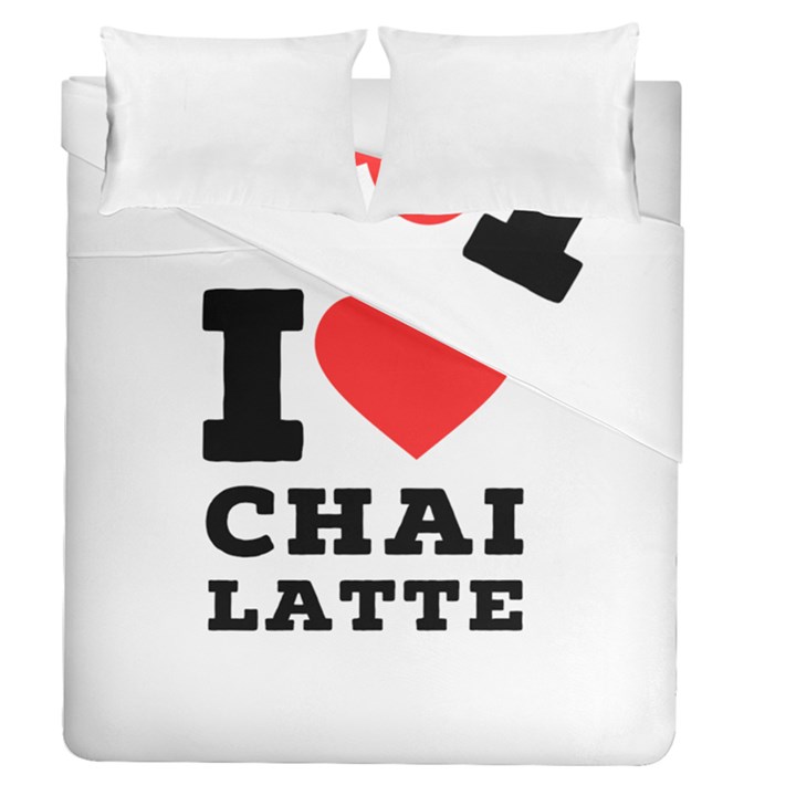 I love chai latte Duvet Cover Double Side (Queen Size)