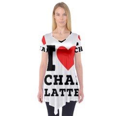 I Love Chai Latte Short Sleeve Tunic  by ilovewhateva