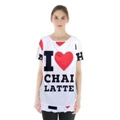 I Love Chai Latte Skirt Hem Sports Top by ilovewhateva