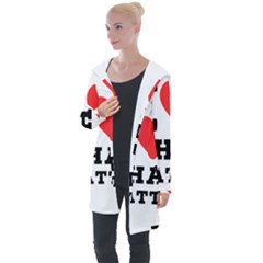 I Love Chai Latte Longline Hooded Cardigan by ilovewhateva