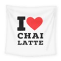 I love chai latte Square Tapestry (Large) View1