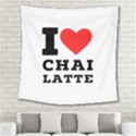 I love chai latte Square Tapestry (Large) View2