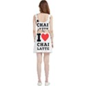 I love chai latte Velour Cutout Dress View2