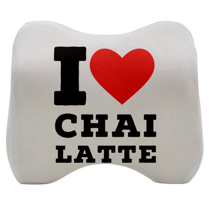 I love chai latte Velour Head Support Cushion