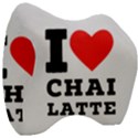 I love chai latte Velour Head Support Cushion View3