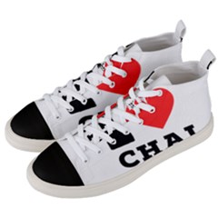 I Love Chai Latte Men s Mid-top Canvas Sneakers by ilovewhateva