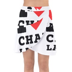 I Love Chai Latte Wrap Front Skirt by ilovewhateva