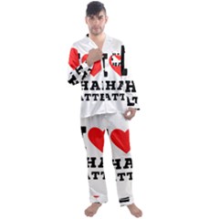 I Love Chai Latte Men s Long Sleeve Satin Pajamas Set by ilovewhateva