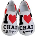 I love chai latte Kids Lightweight Slip Ons View1