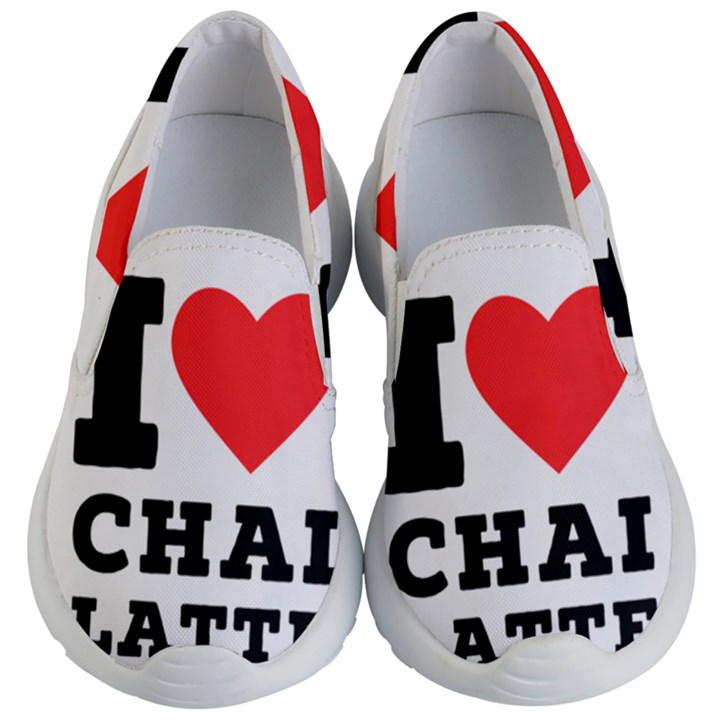 I love chai latte Kids Lightweight Slip Ons