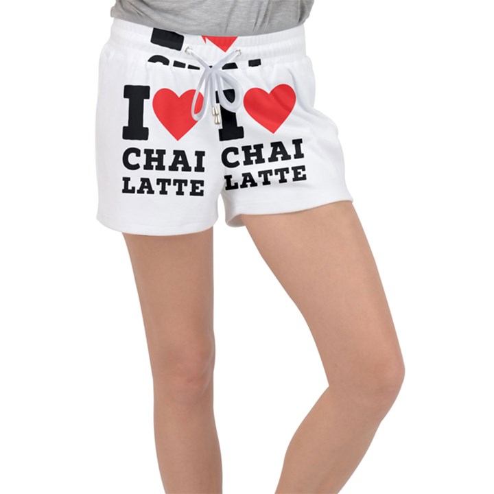 I love chai latte Women s Velour Lounge Shorts