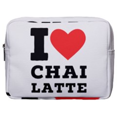 I Love Chai Latte Make Up Pouch (large) by ilovewhateva