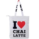 I love chai latte Double Zip Up Tote Bag View2