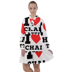 I Love Chai Latte All Frills Chiffon Dress by ilovewhateva