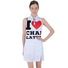 I Love Chai Latte Women s Sleeveless Polo Tee by ilovewhateva