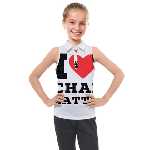 I Love Chai Latte Kids  Sleeveless Polo Tee by ilovewhateva