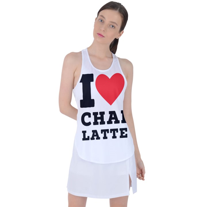 I love chai latte Racer Back Mesh Tank Top