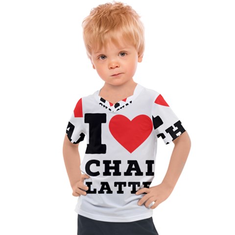 I Love Chai Latte Kids  Sports Tee by ilovewhateva