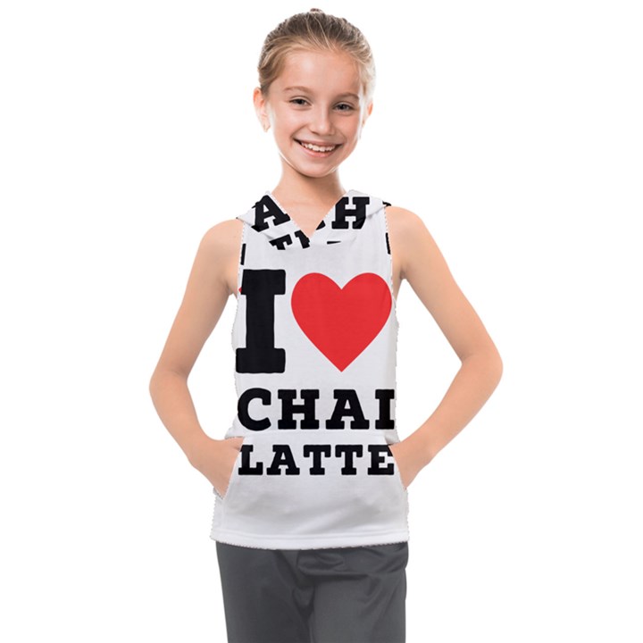 I love chai latte Kids  Sleeveless Hoodie