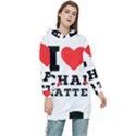 I love chai latte Women s Long Oversized Pullover Hoodie View1